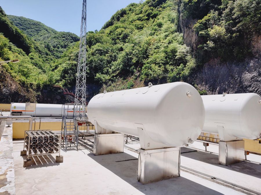 神農架天然氣公司木魚站儲罐區